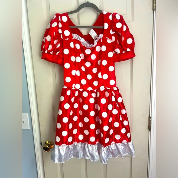 Disney Minnie Mouse red and white polka dots dress costume - Picture 1 of 12